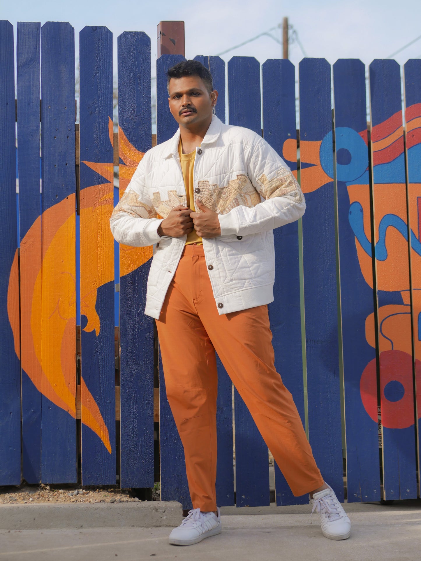 Samudram Quilted Patchwork Jacket