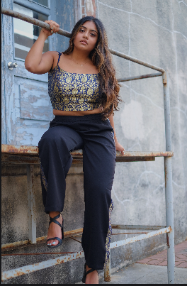 Wide Leg Side Stripe Pant Cami Crop Top Set – Khattoi