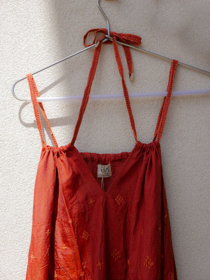 Alankara Embroidered Slip Dress