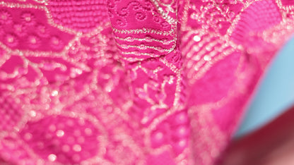 Pink Embroidered Fashion Forward Lehenga Skirt